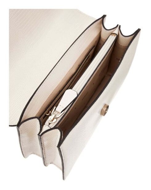 Salinge schoudertas met klep gebroken wit - 22x13x7 cm