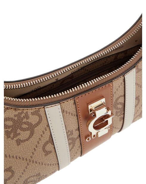 Erenia schoudertas met ritssluiting aan de bovenkant met latte-logo - 23x21x6 cm