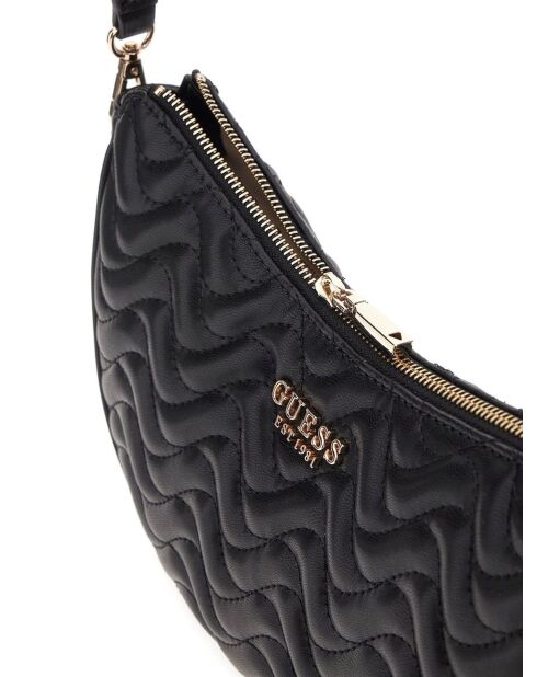 Melisandra Schultertasche mit schwarzem Verschluss an der Oberseite - 25x15x19 cm