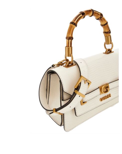 Sibel Tri Comp Henkeltasche mit Steinoberteil, 24 x 13 x 6 cm