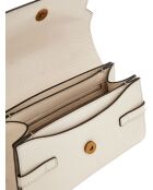 Bolso Sibel Tri Comp con asa superior en forma de piedra, 24 x 13 x 6 cm