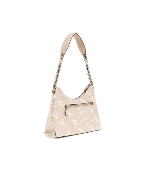 Izzy Schultertasche mit Reißverschluss und Sandlogo - 29x17x8,5 cm