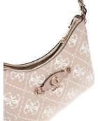 Izzy Schultertasche mit Reißverschluss und Sandlogo - 29x17x8,5 cm