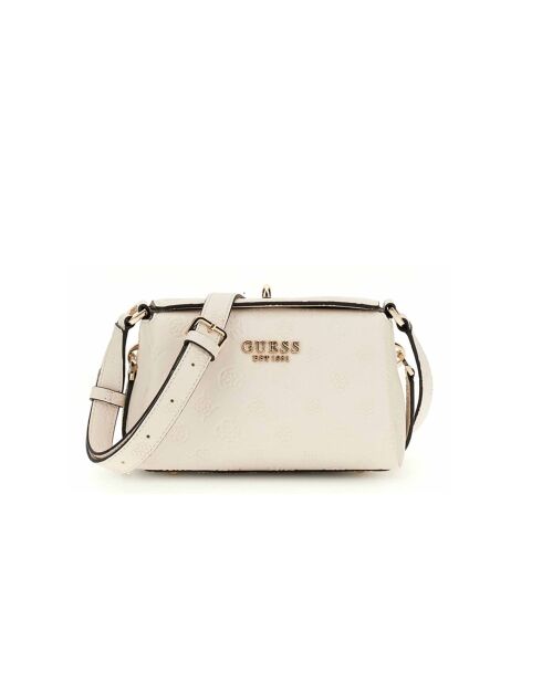 Phoebe Mini-Schultertasche mit cremefarbenem Logo - 18x12x10 cm