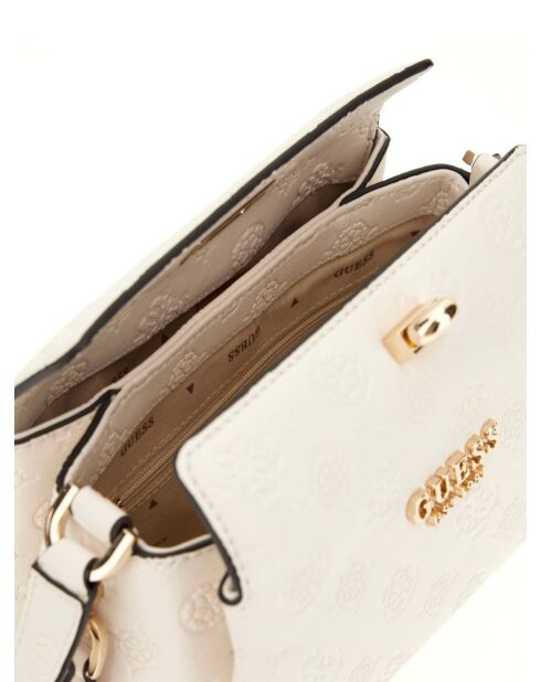 Phoebe Mini-Schultertasche mit cremefarbenem Logo - 18x12x10 cm