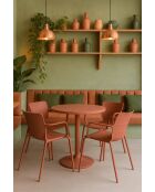 Montauk Brick Tischset aus Polypropylen und Metall, 4 Stühle