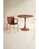 Montauk Brick Tischset aus Polypropylen und Metall, 4 Stühle