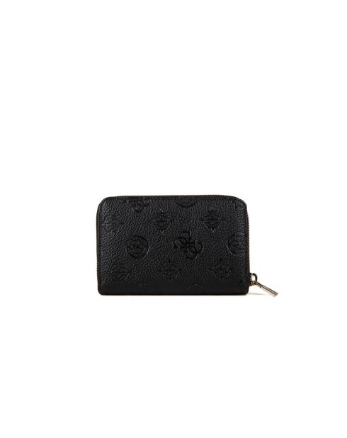 Cresidia II SLG Mittelgroße Geldbörse mit Reißverschluss und schwarzem Logo — 14x9,5x2,5 cm