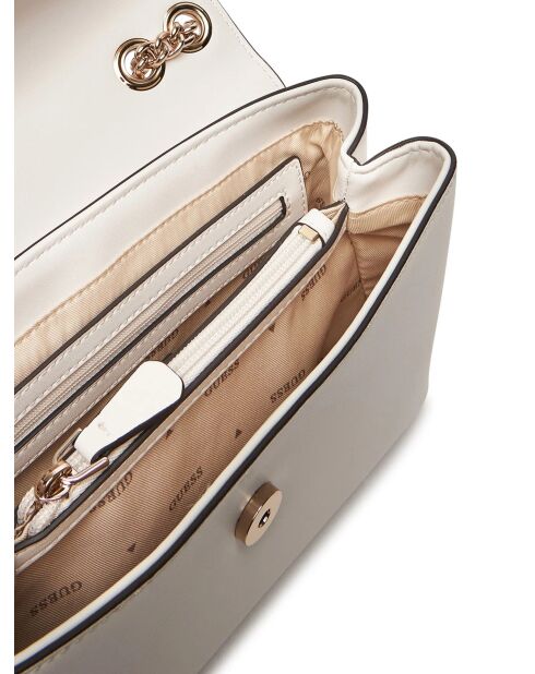 Bolso de hombro convertible Daryna II Xbody blanco roto - 25x14x7 cm