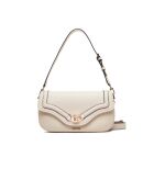Cremefarbene Dea Flap Schultertasche - 30x15x6 cm
