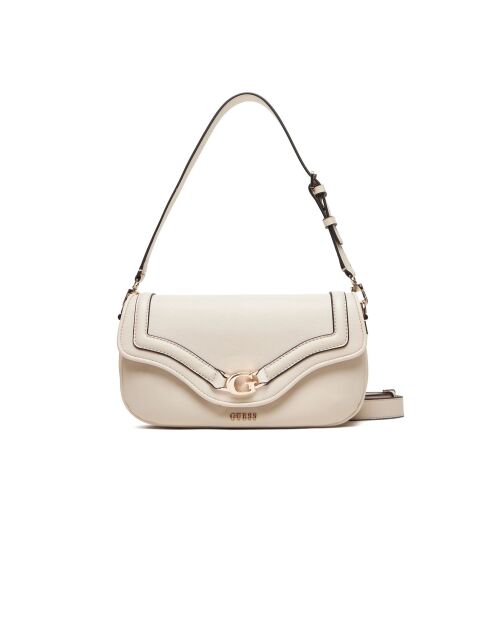 Cremefarbene Dea Flap Schultertasche - 30x15x6 cm