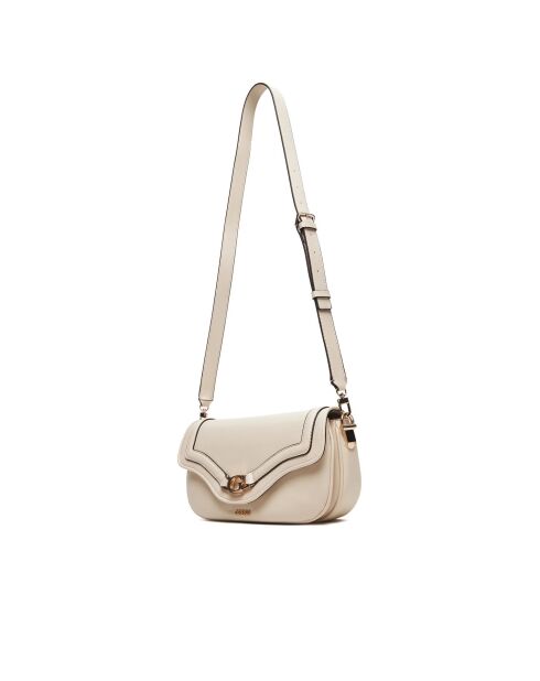 Cremefarbene Dea Flap Schultertasche - 30x15x6 cm