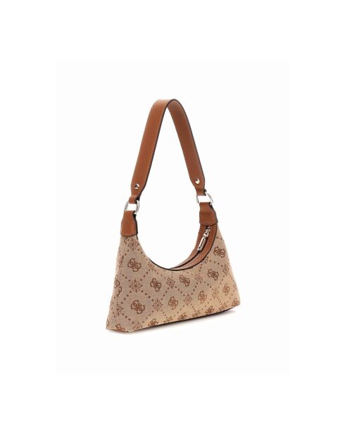 Neda Schultertasche mit Reißverschluss oben mit Latte-Logo - 27x11x4,5 cm