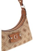 Neda Schultertasche mit Reißverschluss oben mit Latte-Logo - 27x11x4,5 cm