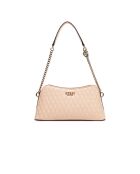 Bandolera Betula con cierre de cremallera en la parte superior color albaricoque - 25x13x8 cm