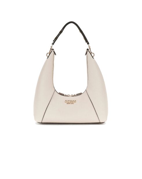 Calista Top schoudertas met ritssluiting aan de bovenkant gebroken wit - 26x12x8 cm