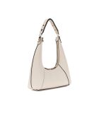 Calista Top schoudertas met ritssluiting aan de bovenkant gebroken wit - 26x12x8 cm