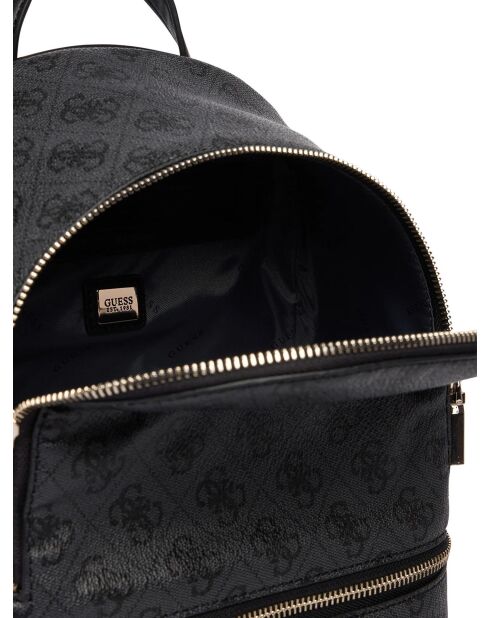 Follie rugzak klein model met houtskoollogo - 23x28x14 cm