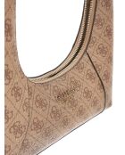 Calista schoudertas met ritssluiting met latte-logo - 26x12x8 cm