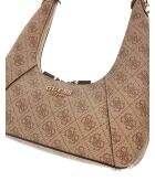 Calista schoudertas met ritssluiting met latte-logo - 26x12x8 cm