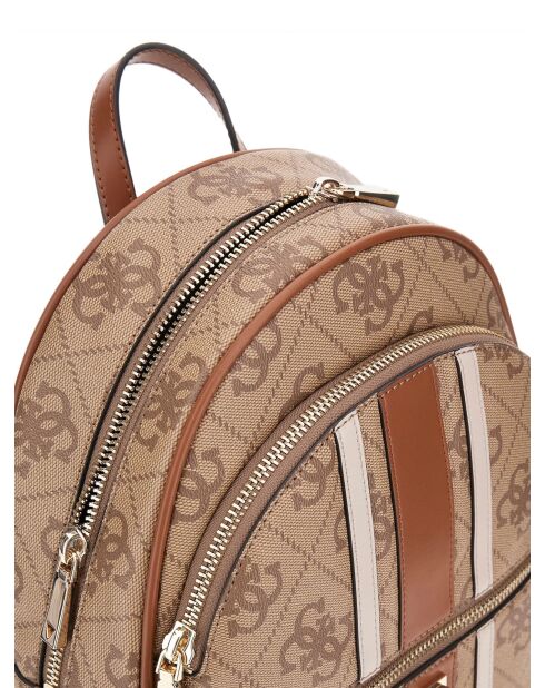 Erenia grote rugzak met latte-logo - 34x28x12 cm