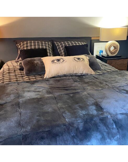 Plaid grigio coniglio rex - 110x175 cm