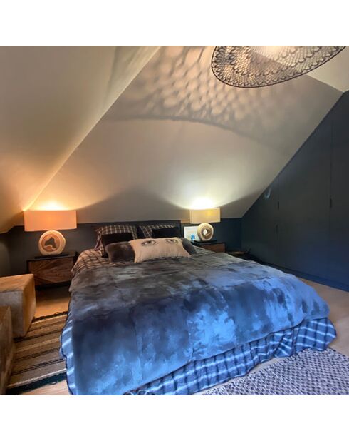 Plaid grigio coniglio rex - 110x175 cm