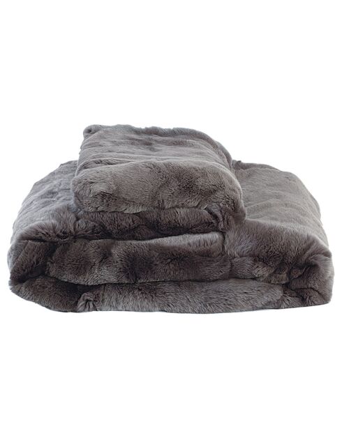 Plaid grigio coniglio rex - 110x175 cm