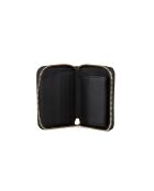 Portefeuille Cresidia II SLG petit format à fermeture éclair avec logo noir - 11x9x2.5 cm