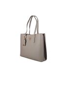 Meridian II Girlfriend donkertaupe draagtas - 37x29x11 cm