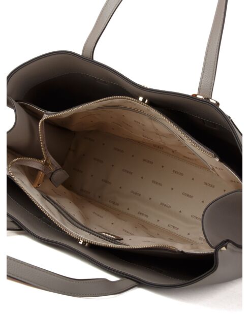 Meridian II Girlfriend donkertaupe draagtas - 37x29x11 cm