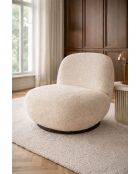 Beiger Drehsessel Marlo - 81x95x74 cm