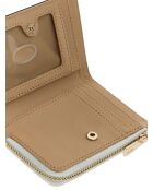 Porta carte Emelie SLG multicolore con zip e logo - 12x8x2 cm