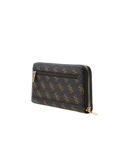 Portefeuille Laurel II SLG grand format à fermeture éclair avec logo marron - 20.5x10x2.5 cm