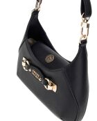 Sac bandoulière Mimina Mini Hobo Crossbody noir - 14x27x7 cm