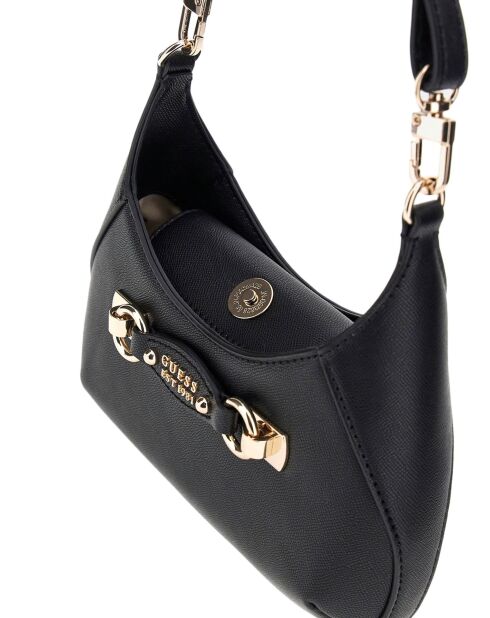 Sac bandoulière Mimina Mini Hobo Crossbody noir - 14x27x7 cm