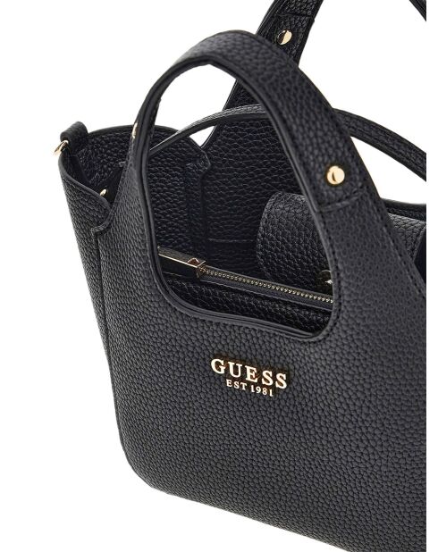 Borsa Calista mini tote 2 in 1 nera - 27x17x8 cm