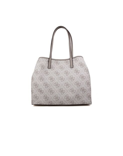 Erenia 2-in-1 grote draagtas met donker taupe logo - 40x20x34 cm