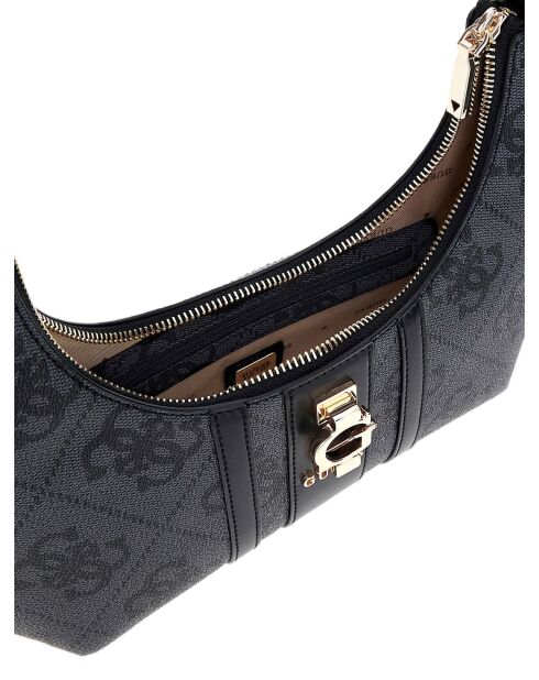 Erenia schoudertas met ritssluiting aan de bovenkant met antracietkleurig logo - 23x21x6 cm