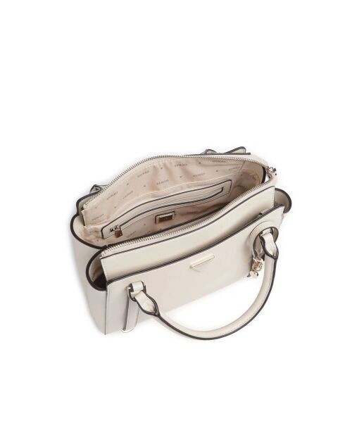 Daryna II Handtasche mit zwei Fächern, cremefarben - 29x24x10 cm