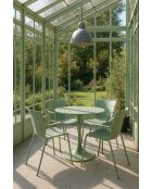 Ensemble de table/4 fauteuils de Table en polypopylène et métal Montauk vert