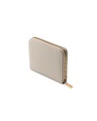 Laurel II SLG kleine Geldbörse mit taupefarbenem Reißverschluss - 11x9x2 cm