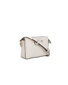 Nastra Mini Crossbody schoudertas met ritssluiting aan de bovenkant, gebroken wit - 20x13,5x6 cm