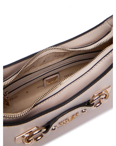 Mimina Schultertasche mit Reißverschluss auf der Steinoberseite - 29x14x7 cm