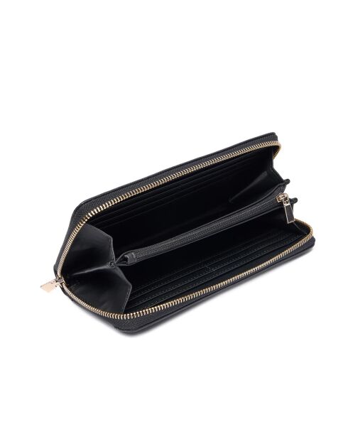 Laurel II SLG Geldbörse im Großformat mit schwarzem Reißverschluss - 10x21x2 cm