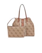 Erenia 2-in-1 grote draagtas met latte-logo - 40x20x34 cm