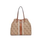 Erenia 2-in-1 grote draagtas met latte-logo - 40x20x34 cm