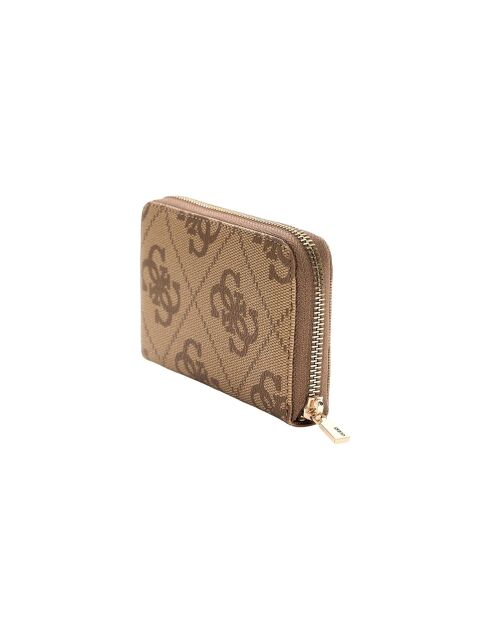 Portefeuille Laurel II SLG moyen à fermeture éclair latte et marron - 14x9x2.5 cm