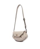 Bandolera Amorette con solapa, bandolera, color marrón claro, 29 x 17 x 5 cm