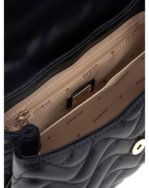 Mini sac à main Melisandra à poignée supérieure noir - 20x15x8 cm